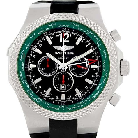 breitling bentley green watch|breitling bentley pre owned.